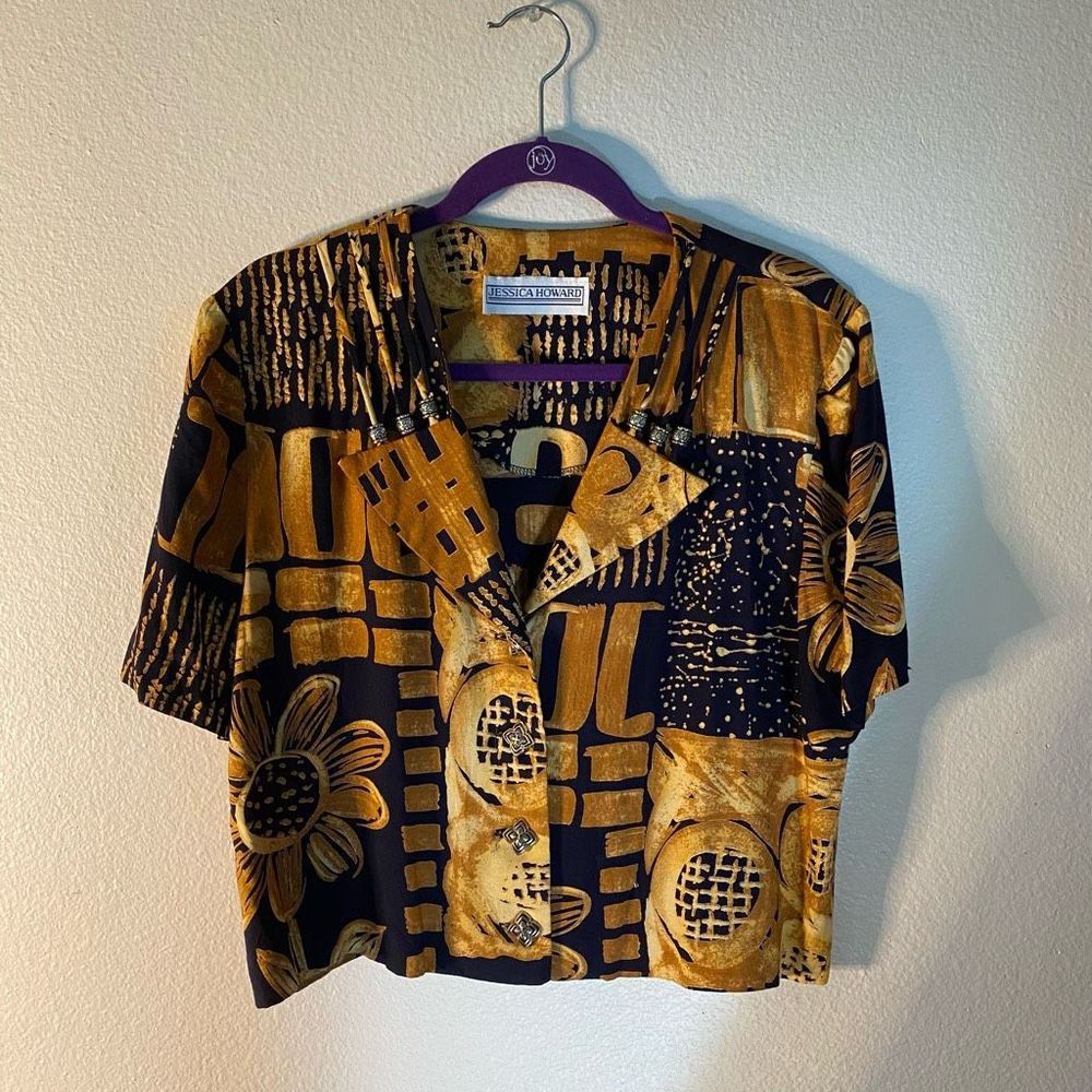 Vintage Western Short Sleeve Button Down